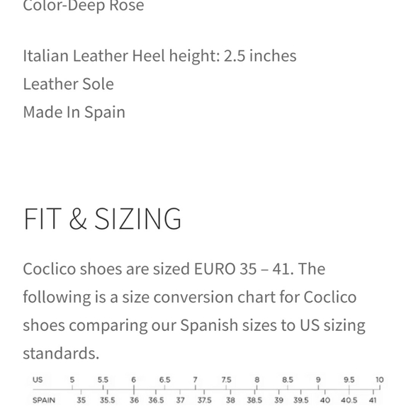 NEW- Bergen Heels in Deep Rose Leather by Coclico - Picture 4 of 4